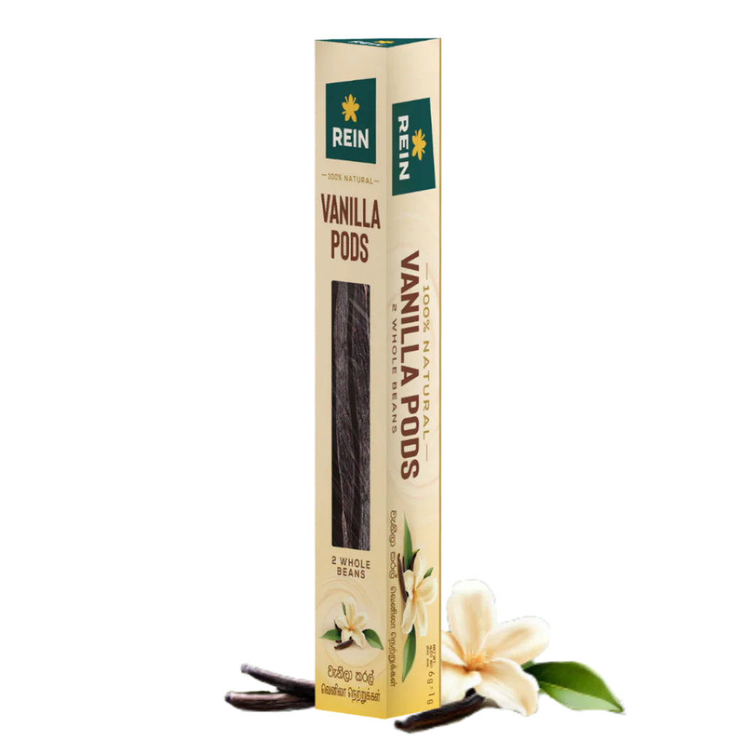 Natural Vanilla Beans 2 Pods 6g - REIN