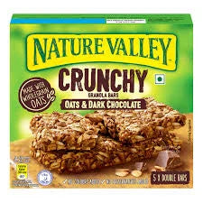 Crunchy Granola Bars crunchy Oat and Dark chocolate 210g- Nature Valley
