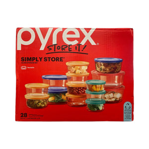 Glass Food Storage Containers with Lids 28Piece Set - Pyrex