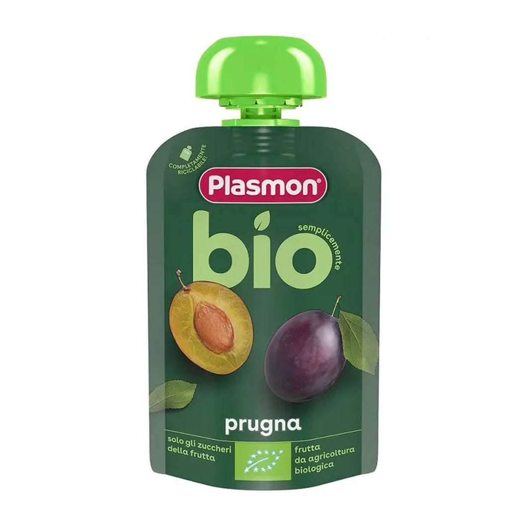 Plasmon Homogen Organic Prunes Puree - 100g(6+)