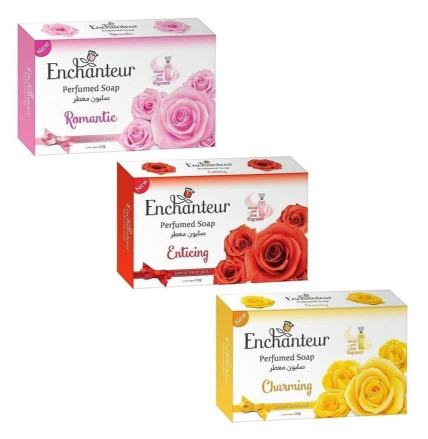 Perfumed Soap Assorted 3pack 125gx3- Enchanteur