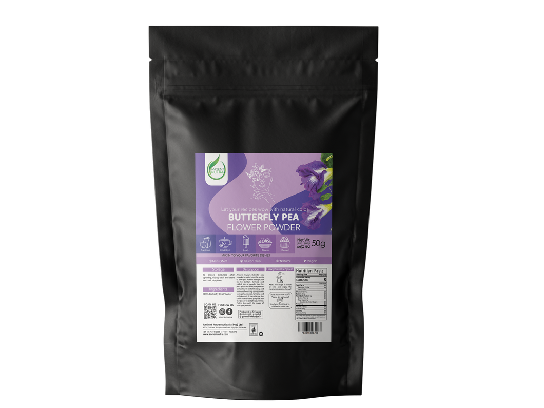 Butterfly pea flower powder 50g - Ancient Nutra