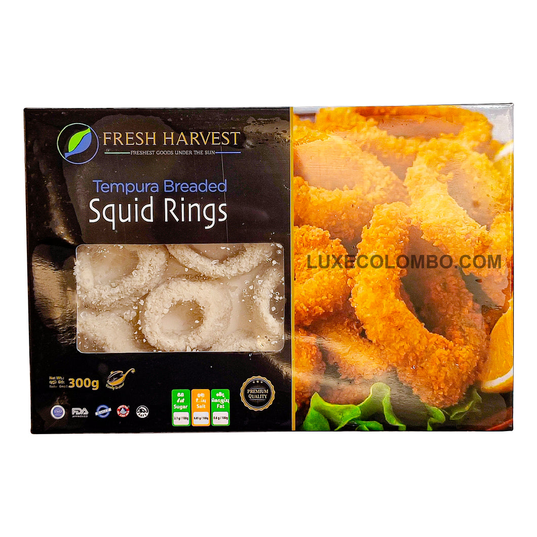 Tempura Breaded Squid Rings 300g - Fresh Harvest