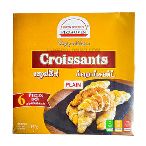 Croissant Plain (6 pcs) 190g - Pizza Oven