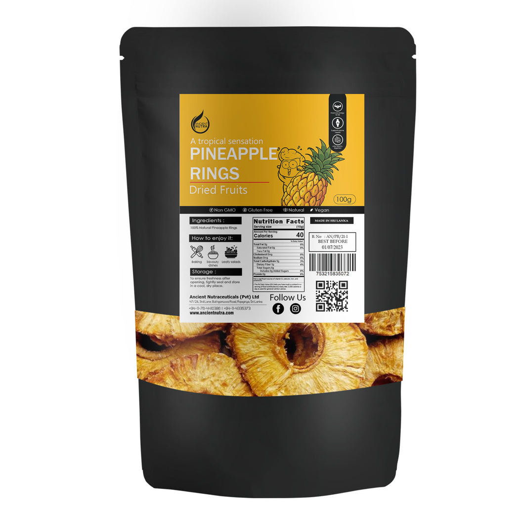 Pineapple Rings 100g - Ancient Nutra