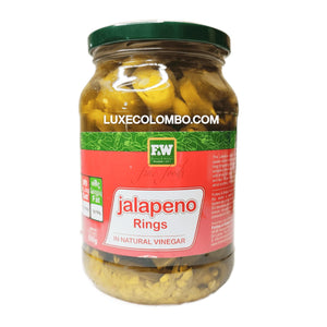 Jalapeno Rings in Natural Vinegar 500g- Forbes & Walker