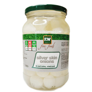 Silver Skin Onions in Natural Vinegar 500ml- Forbes & Walker