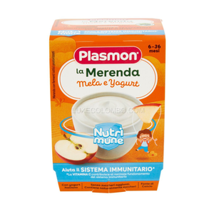 Plasmon Snack Nutri Mune Apple and Yogurt 2 x 120 g - 6 Months +