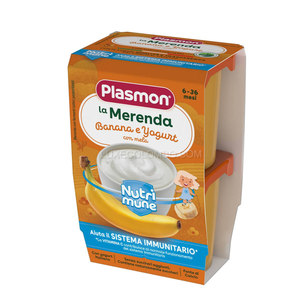 Plasmon Snack Nutri Mune Banana and Yogurt  2 x 120 g - 6 Months +